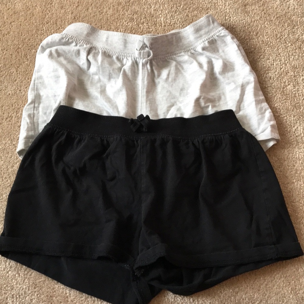 black and grey comfy shorts set